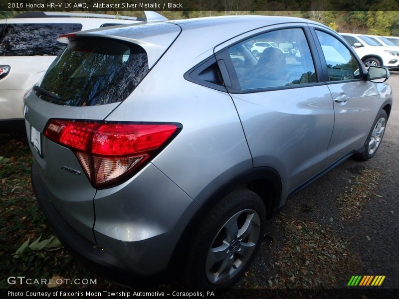 Alabaster Silver Metallic / Black 2016 Honda HR-V LX AWD