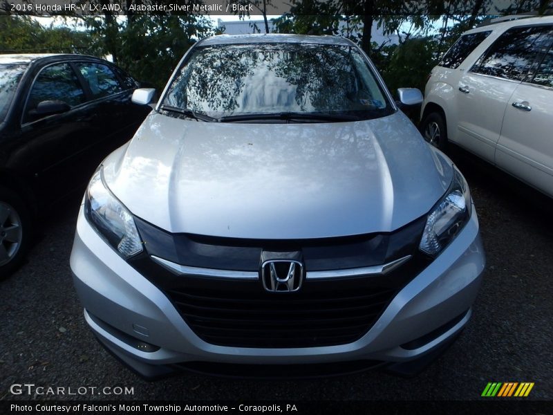 Alabaster Silver Metallic / Black 2016 Honda HR-V LX AWD