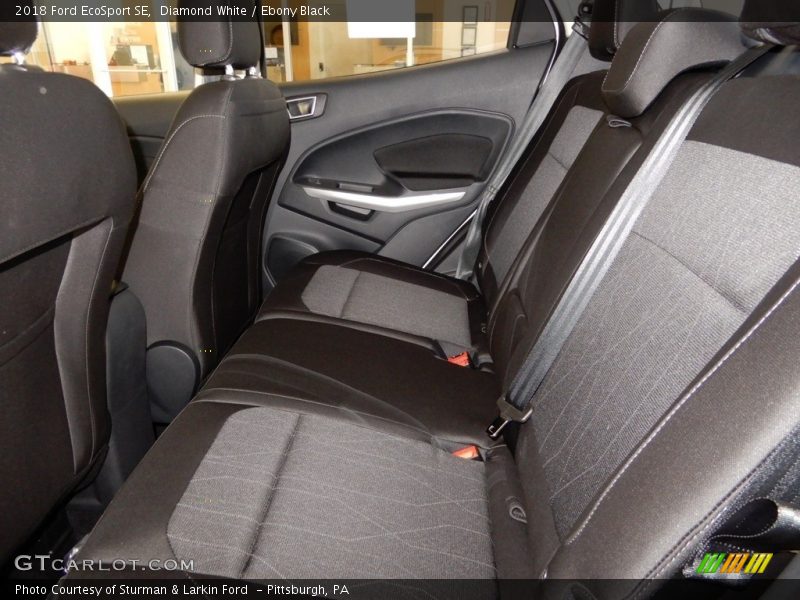 Diamond White / Ebony Black 2018 Ford EcoSport SE
