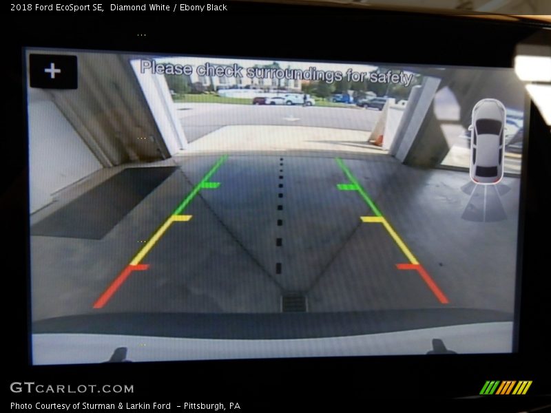 Diamond White / Ebony Black 2018 Ford EcoSport SE