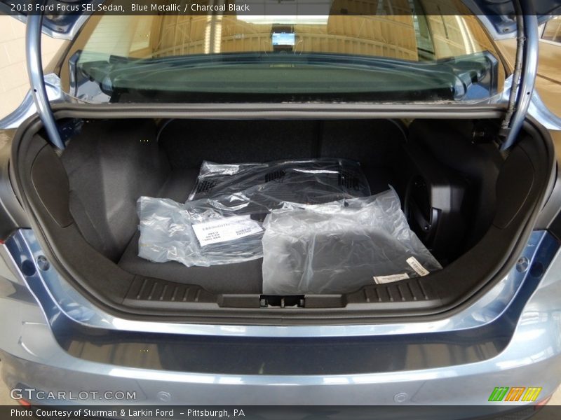 Blue Metallic / Charcoal Black 2018 Ford Focus SEL Sedan