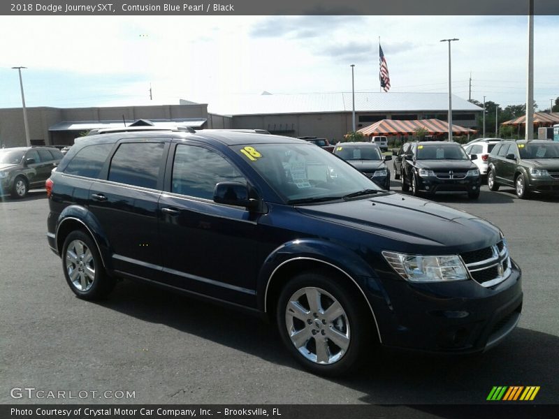 Contusion Blue Pearl / Black 2018 Dodge Journey SXT