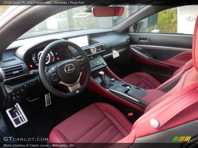  2018 RC 300 F Sport AWD Rioja Red Interior
