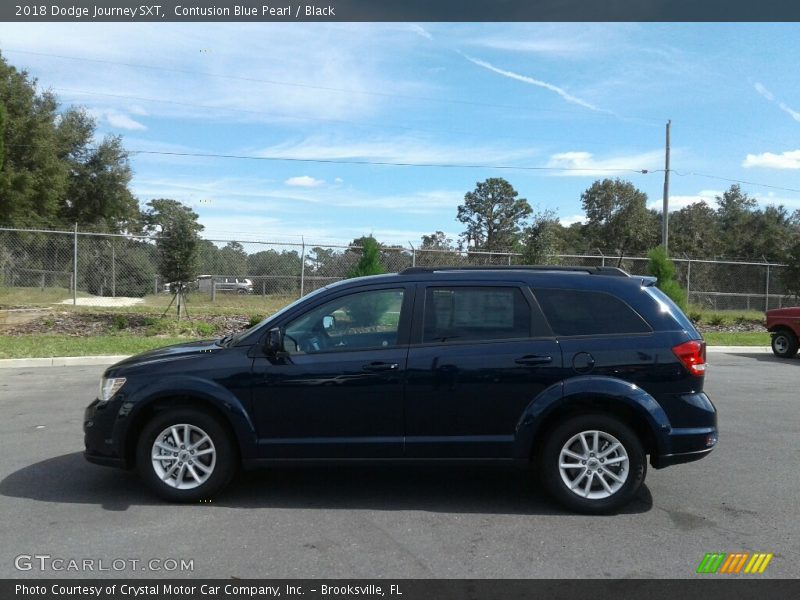 Contusion Blue Pearl / Black 2018 Dodge Journey SXT