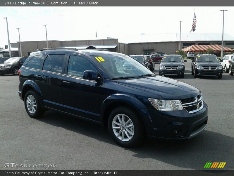 Contusion Blue Pearl / Black 2018 Dodge Journey SXT