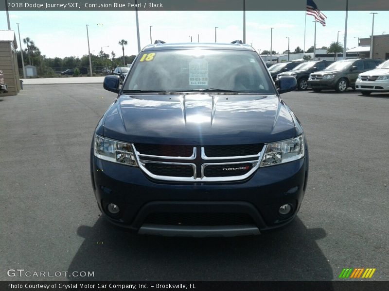 Contusion Blue Pearl / Black 2018 Dodge Journey SXT
