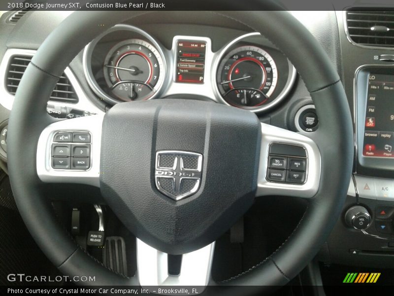 Contusion Blue Pearl / Black 2018 Dodge Journey SXT