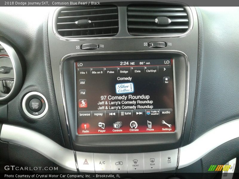 Contusion Blue Pearl / Black 2018 Dodge Journey SXT