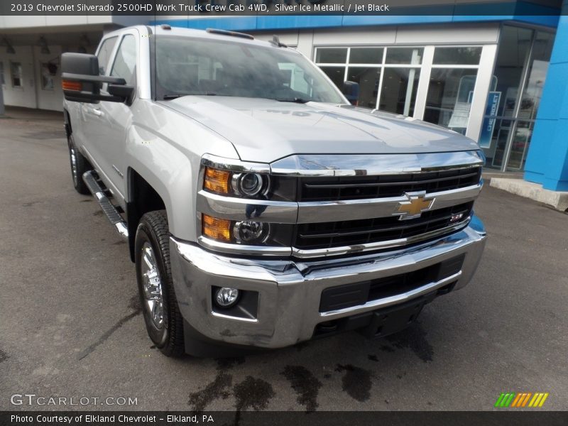 Silver Ice Metallic / Jet Black 2019 Chevrolet Silverado 2500HD Work Truck Crew Cab 4WD