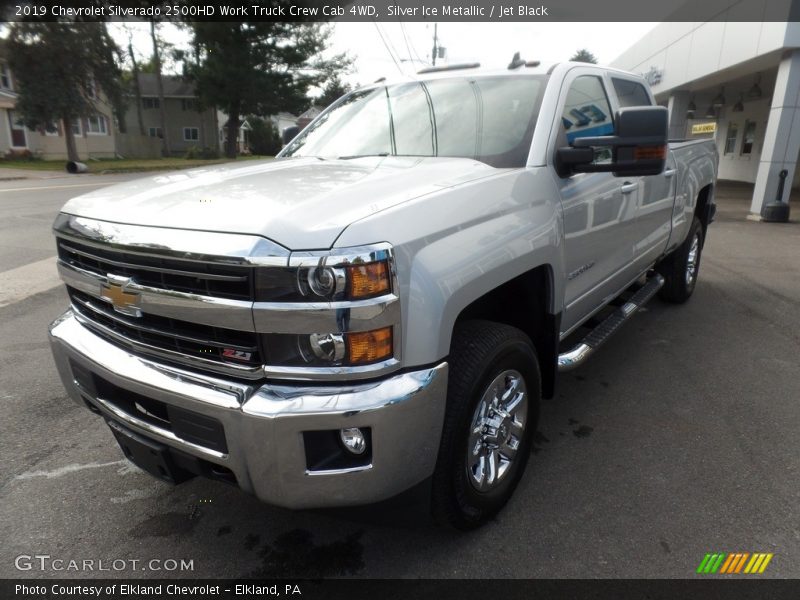 Silver Ice Metallic / Jet Black 2019 Chevrolet Silverado 2500HD Work Truck Crew Cab 4WD