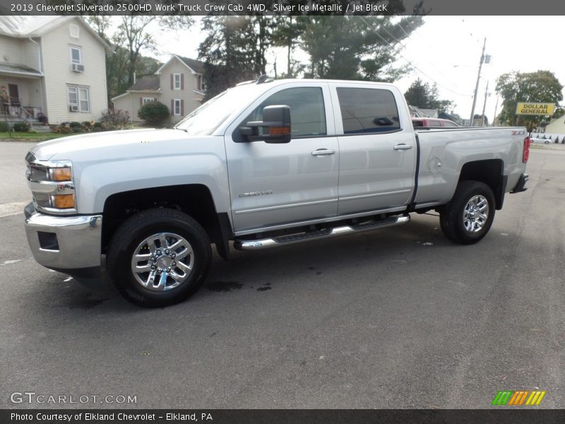 Silver Ice Metallic / Jet Black 2019 Chevrolet Silverado 2500HD Work Truck Crew Cab 4WD