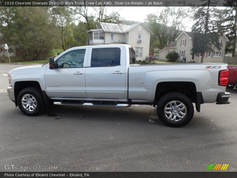 Silver Ice Metallic / Jet Black 2019 Chevrolet Silverado 2500HD Work Truck Crew Cab 4WD