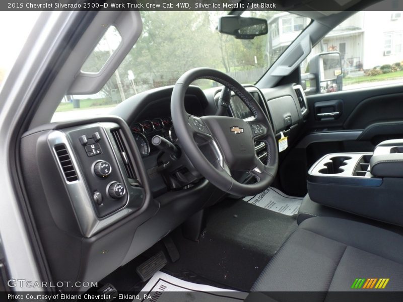 Silver Ice Metallic / Jet Black 2019 Chevrolet Silverado 2500HD Work Truck Crew Cab 4WD