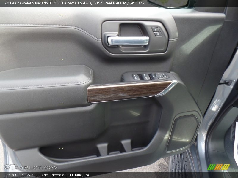 Satin Steel Metallic / Jet Black 2019 Chevrolet Silverado 1500 LT Crew Cab 4WD