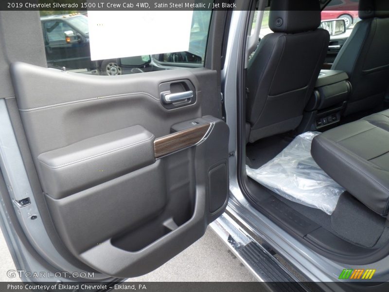 Satin Steel Metallic / Jet Black 2019 Chevrolet Silverado 1500 LT Crew Cab 4WD