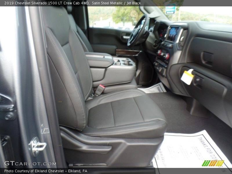 Satin Steel Metallic / Jet Black 2019 Chevrolet Silverado 1500 LT Crew Cab 4WD