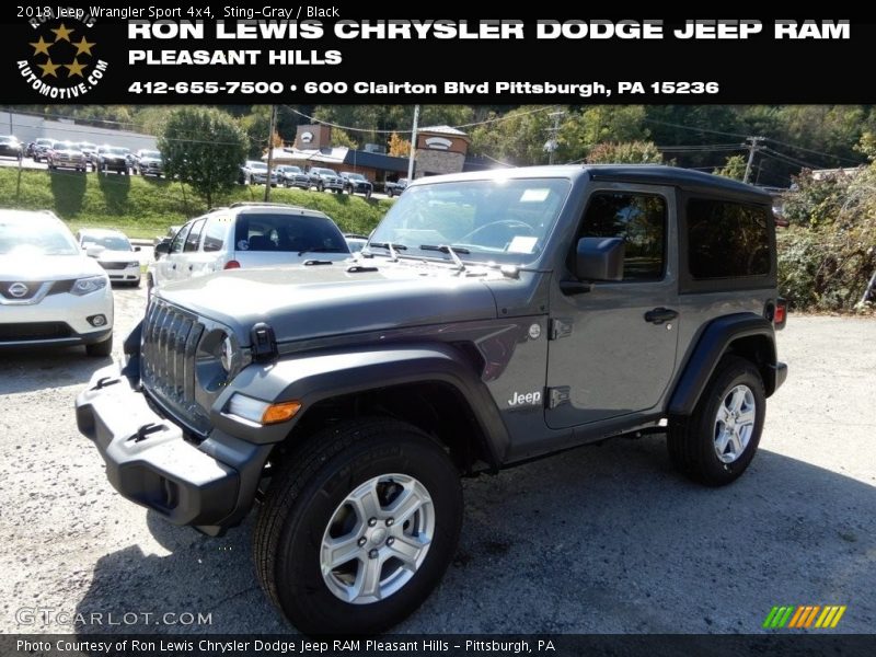 Sting-Gray / Black 2018 Jeep Wrangler Sport 4x4