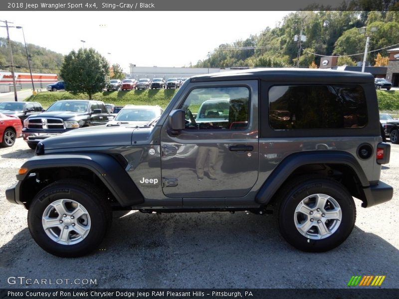 Sting-Gray / Black 2018 Jeep Wrangler Sport 4x4