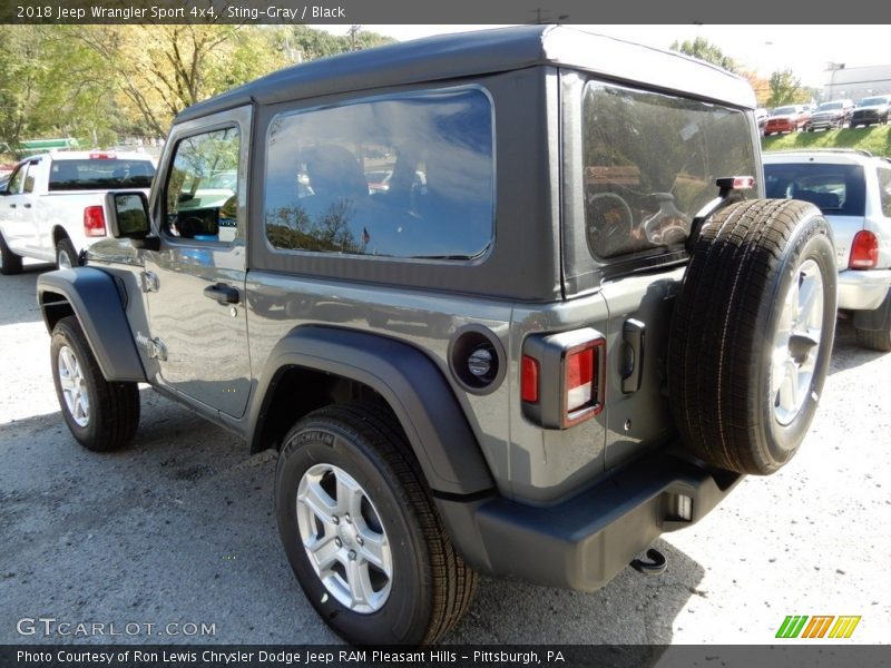 Sting-Gray / Black 2018 Jeep Wrangler Sport 4x4