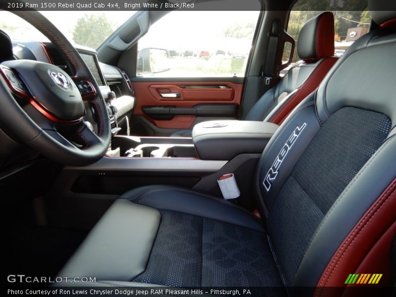 Front Seat of 2019 1500 Rebel Quad Cab 4x4