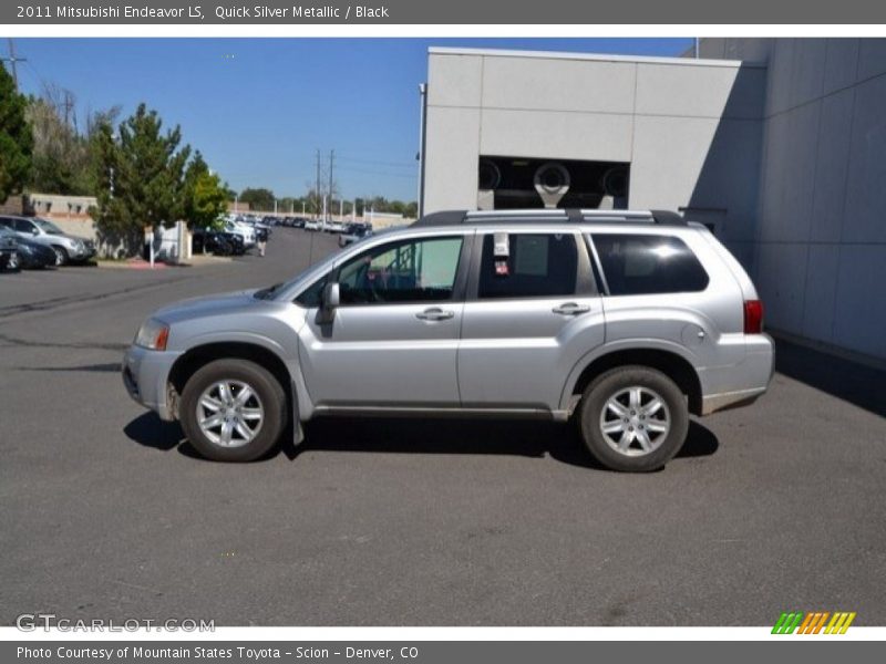 Quick Silver Metallic / Black 2011 Mitsubishi Endeavor LS