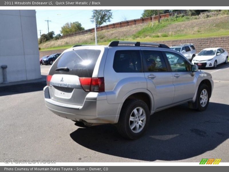Quick Silver Metallic / Black 2011 Mitsubishi Endeavor LS