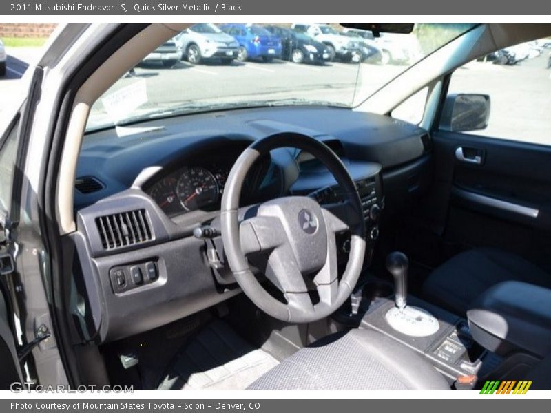 Quick Silver Metallic / Black 2011 Mitsubishi Endeavor LS