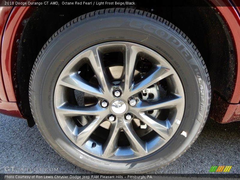 Octane Red Pearl / Light Frost Beige/Black 2018 Dodge Durango GT AWD