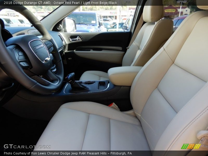 Octane Red Pearl / Light Frost Beige/Black 2018 Dodge Durango GT AWD