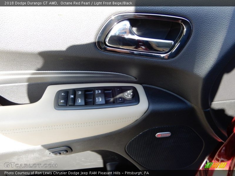 Octane Red Pearl / Light Frost Beige/Black 2018 Dodge Durango GT AWD