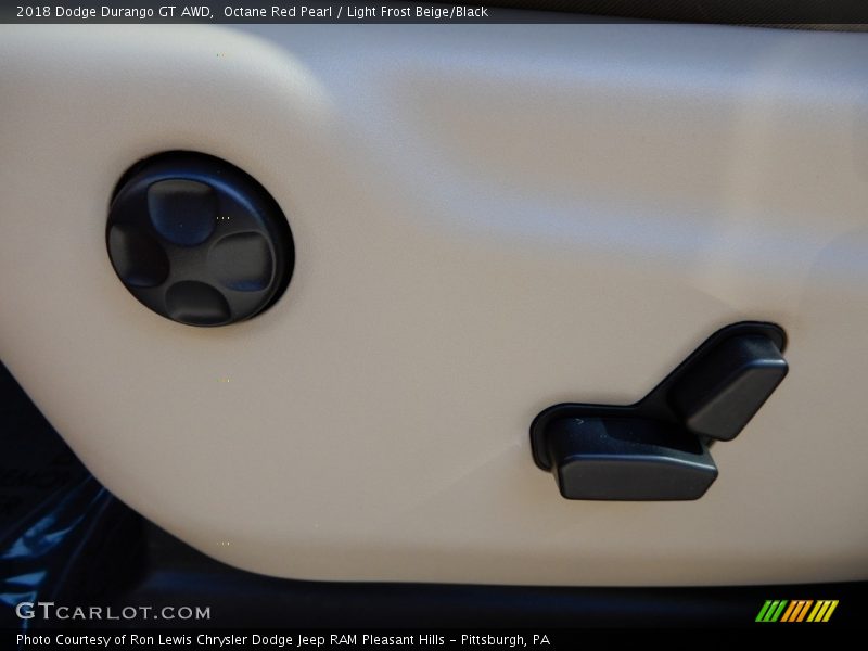 Octane Red Pearl / Light Frost Beige/Black 2018 Dodge Durango GT AWD