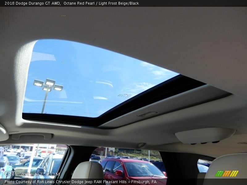 Octane Red Pearl / Light Frost Beige/Black 2018 Dodge Durango GT AWD