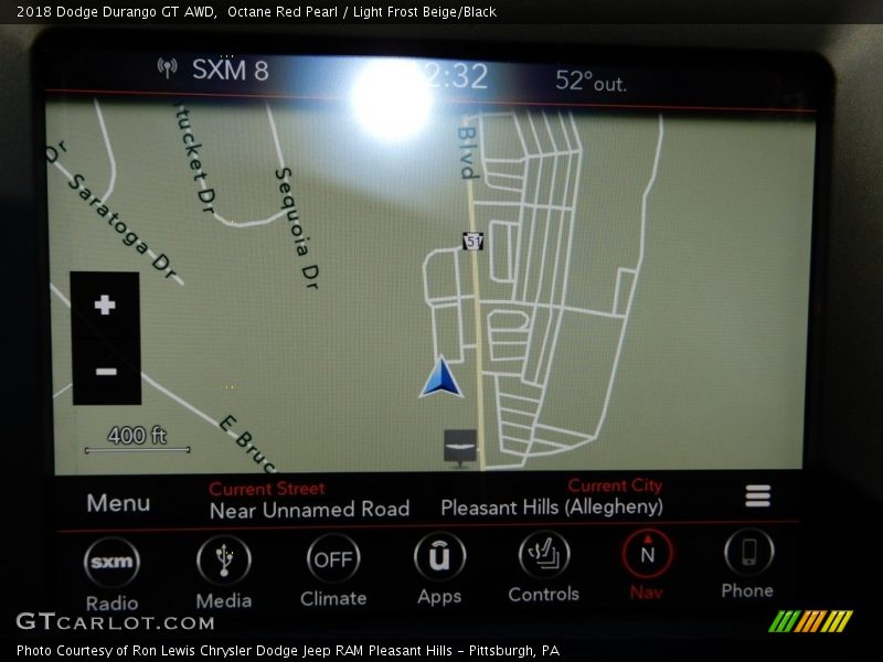 Octane Red Pearl / Light Frost Beige/Black 2018 Dodge Durango GT AWD