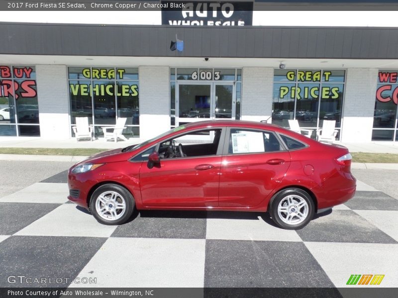 Chrome Copper / Charcoal Black 2017 Ford Fiesta SE Sedan