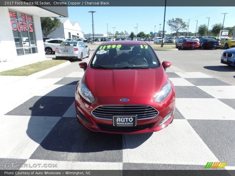 Chrome Copper / Charcoal Black 2017 Ford Fiesta SE Sedan