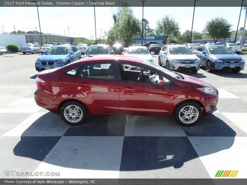Chrome Copper / Charcoal Black 2017 Ford Fiesta SE Sedan