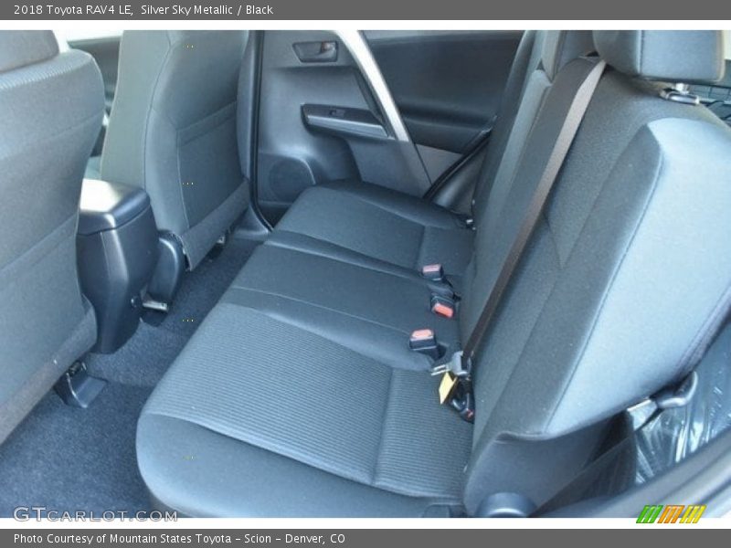 Silver Sky Metallic / Black 2018 Toyota RAV4 LE