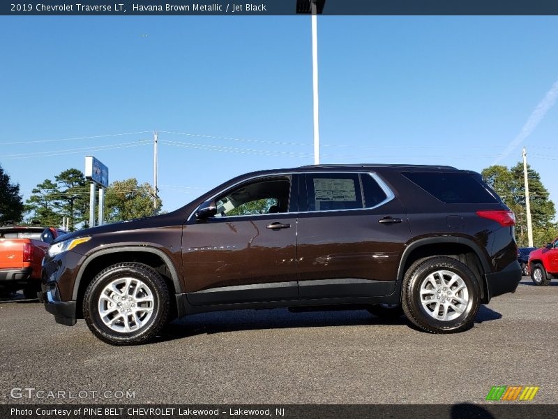 Havana Brown Metallic / Jet Black 2019 Chevrolet Traverse LT