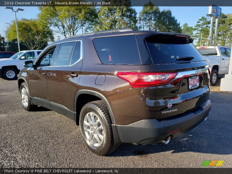Havana Brown Metallic / Jet Black 2019 Chevrolet Traverse LT