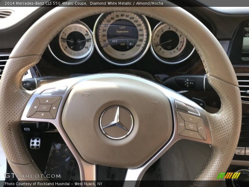 Diamond White Metallic / Almond/Mocha 2014 Mercedes-Benz CLS 550 4Matic Coupe