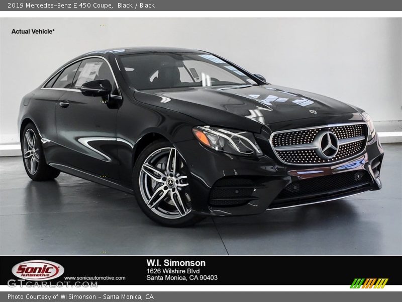 Black / Black 2019 Mercedes-Benz E 450 Coupe