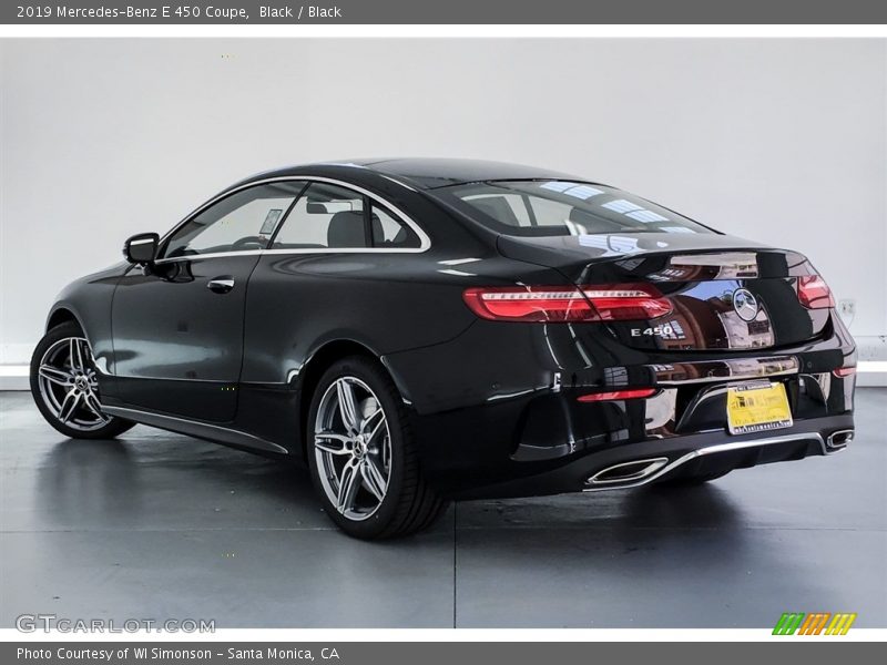 Black / Black 2019 Mercedes-Benz E 450 Coupe