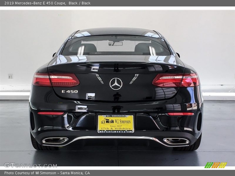 Black / Black 2019 Mercedes-Benz E 450 Coupe