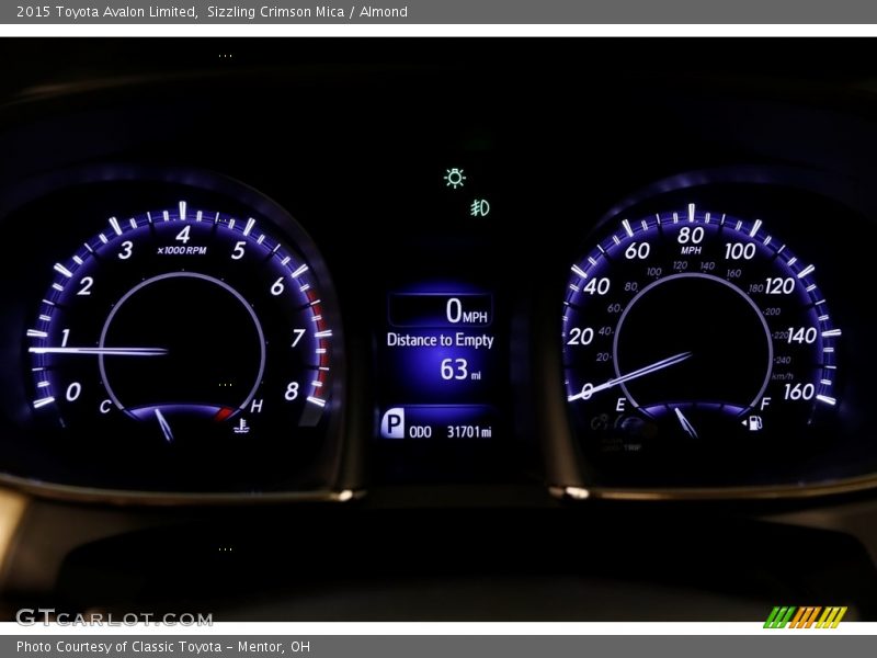 Sizzling Crimson Mica / Almond 2015 Toyota Avalon Limited