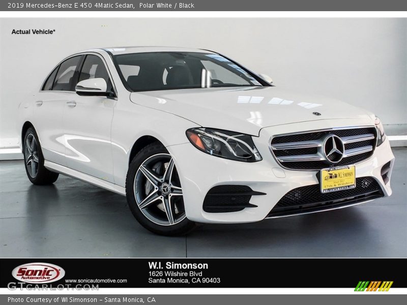 Polar White / Black 2019 Mercedes-Benz E 450 4Matic Sedan