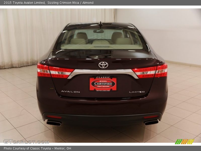 Sizzling Crimson Mica / Almond 2015 Toyota Avalon Limited
