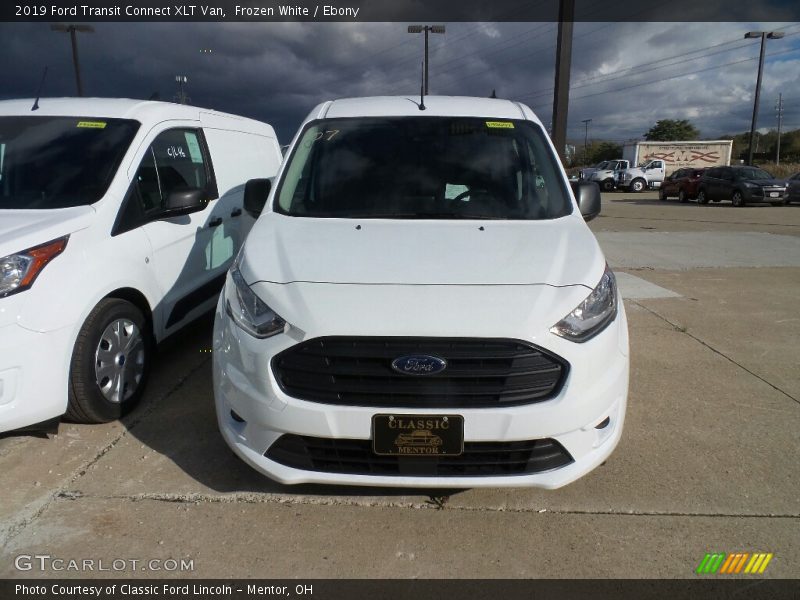 Frozen White / Ebony 2019 Ford Transit Connect XLT Van