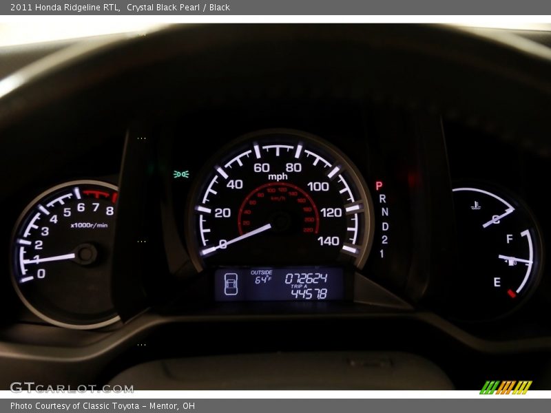 Crystal Black Pearl / Black 2011 Honda Ridgeline RTL