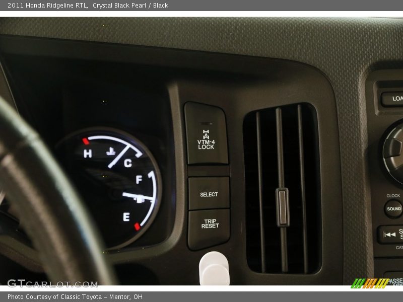 Crystal Black Pearl / Black 2011 Honda Ridgeline RTL
