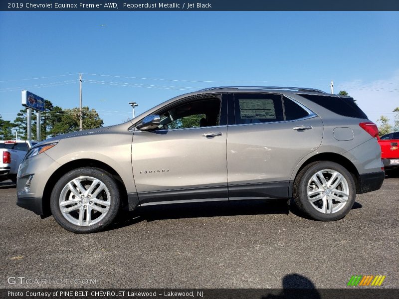 Pepperdust Metallic / Jet Black 2019 Chevrolet Equinox Premier AWD